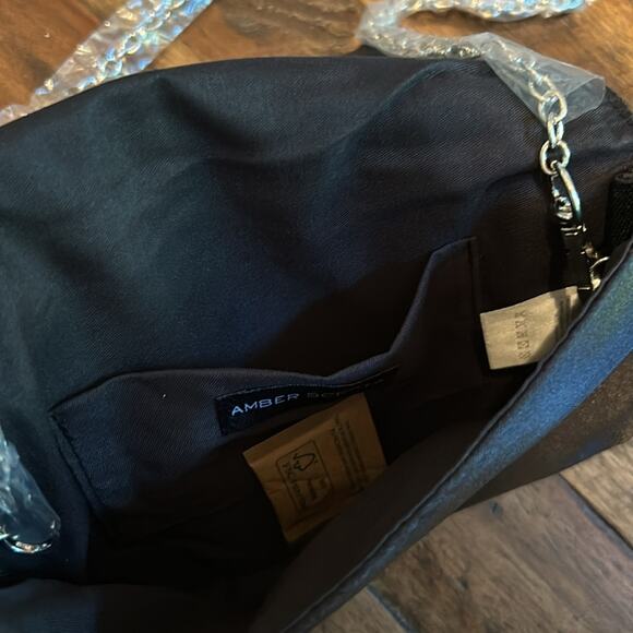 NWT Amber Sceats Rhinestone Satin Clutch/Purse/Bag - Picture 7 of 10